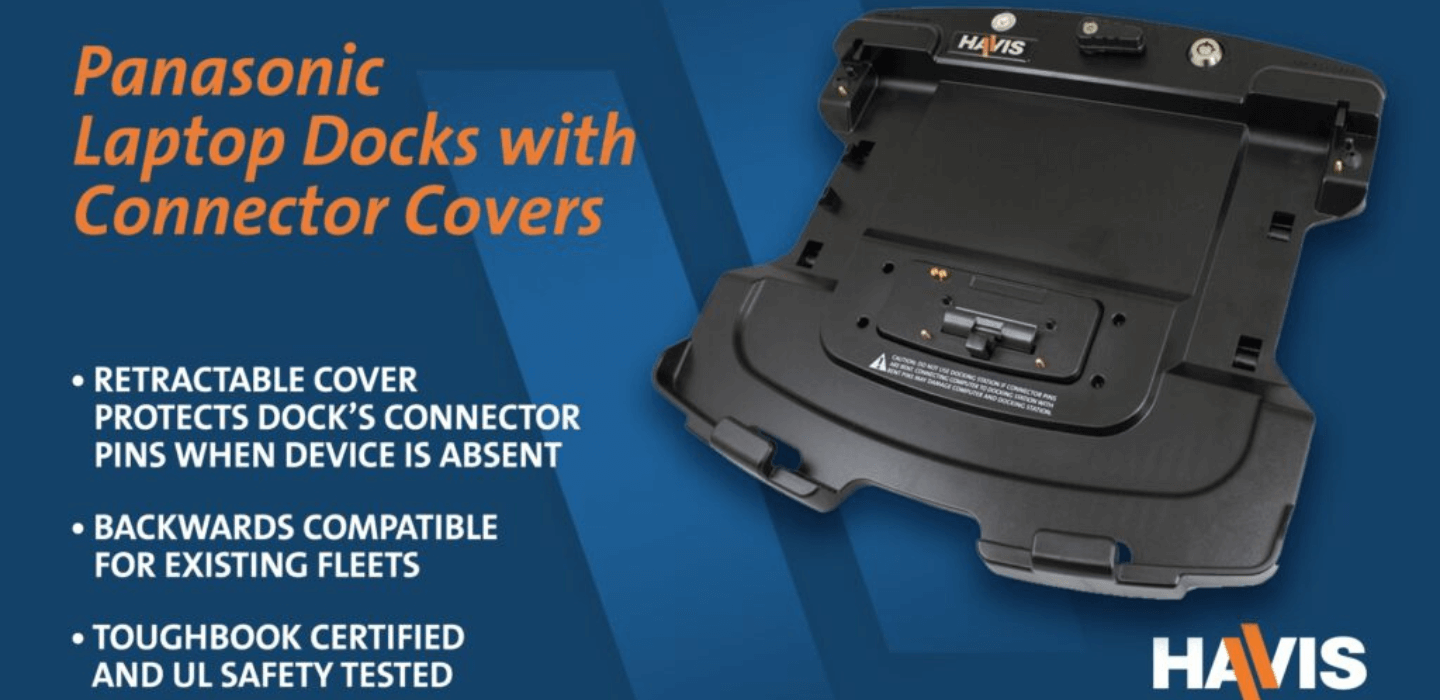 Havis Introduces Panasonic Laptop Docks with Connector Covers