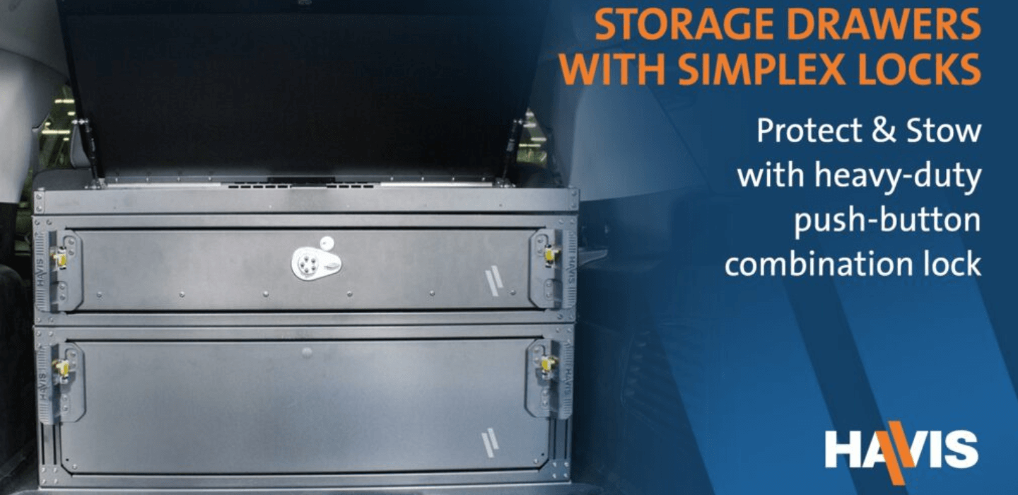 Havis Launches Storage Drawers with Simplex Locks