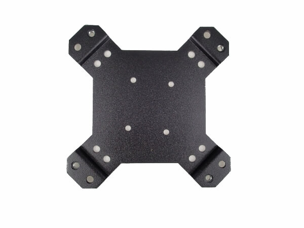 Adapts docking station or other equipment with VESA 75 hole pattern to VESA 100 hole pattern