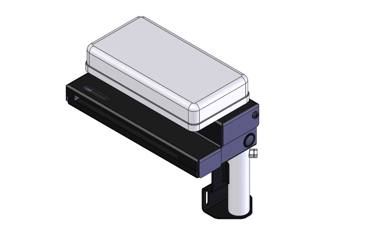 DISCONTINUED – Brother PocketJet Roll-Feed Printer Mount and Arm Rest: Side or Rear Mounted Pedestal
