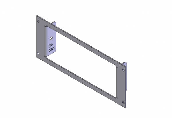 1-Piece Equipment Mounting Bracket, 3.5″ Mounting Space, Fits Code 3 Public Safety Equipment 3892, 3892L6, 3892L6M MASTERCOM B