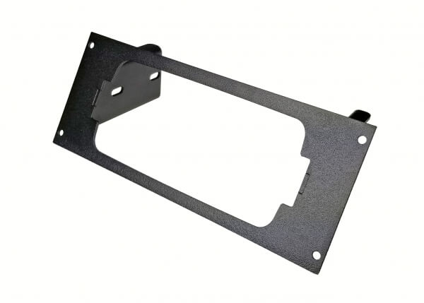 Angled 1-Piece Equipment Mounting Bracket, 3.5″ Mounting Space, Fits Relm KNG Series