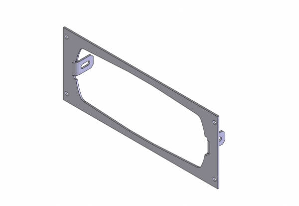 1-Piece Equipment Mounting Bracket, 3.5″ Mounting Space, Fits Tait TM9155 & TM9455