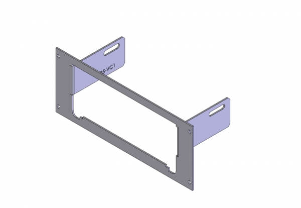 1-Piece Equipment Mounting Bracket, 3.5″ Mounting Space, Fits Code 3/ Public Safety Equip. 3600 Series V-Con