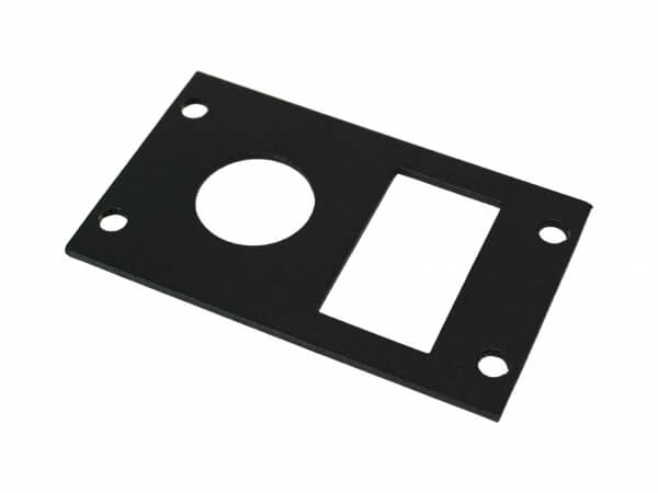 Equipment Bracket for Wide VSW Consoles, Fits Single Lighter Plug and Single USB/Switch