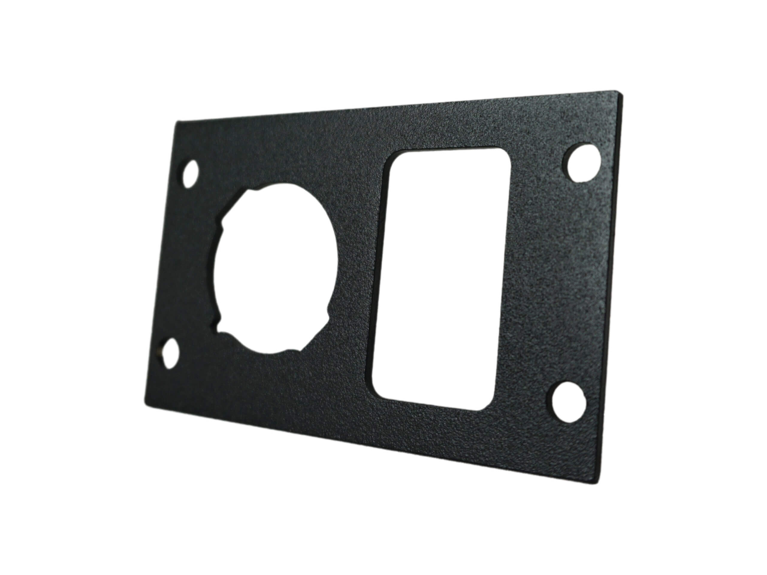 Equipment Bracket for Wide VSW Consoles, Fits Single Lighter Plug and Single USB/Switch