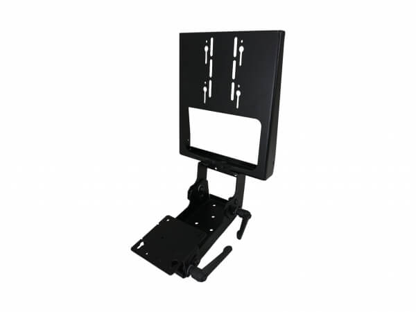 Folding Monitor and Keyboard Mount designed specifically to Mount Havis docking stations and keyboard Mounts to D&R 3 bolt Mounting platforms