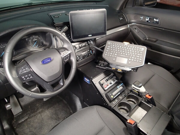 2013-2019 Ford Interceptor Utility police Vehicle-Specific Angled console