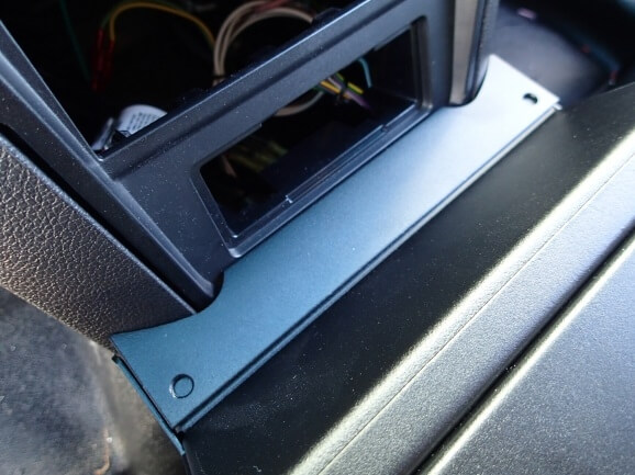 Trim panel for C-VS-1400-INUT Console when utilized with the ICS system