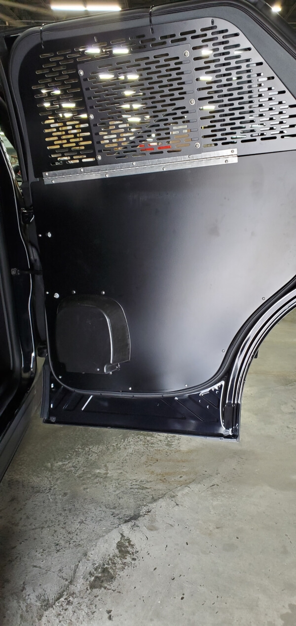 2020-2022 Ford Interceptor Utility Black Aluminum Door Panel Kit For 2 Doors