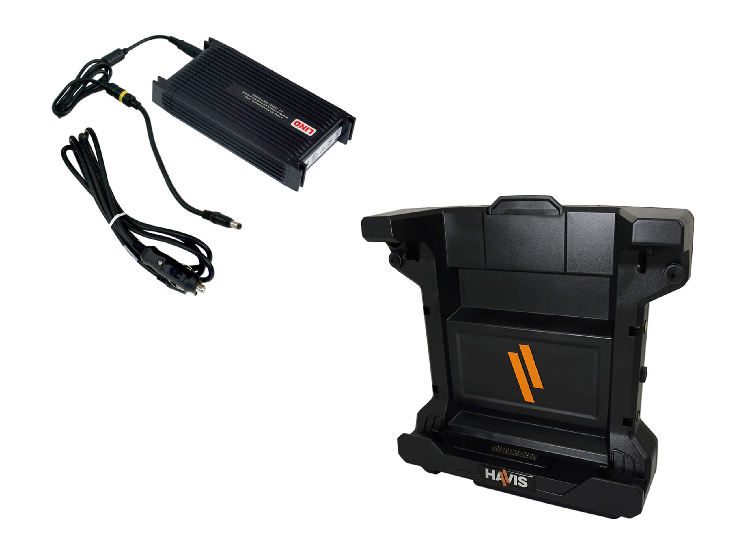 Docking Station with Advanced Electronics, Dual Pass-Thru Antenna Connections, and External Power Supply for Dell Latitude Rugged 12″ Tablets (7220 , 7212)