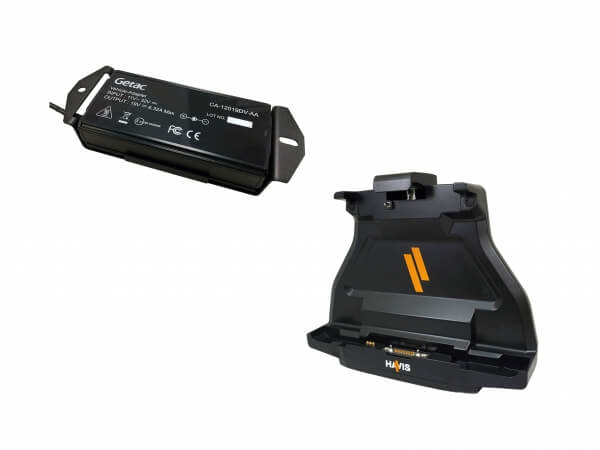 Docking Station For Getac F110 Tablet With Triple Pass-Thru Antenna Connections & External Power Supply