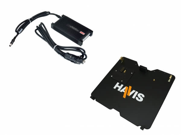 Docking Station For Getac V110 Convertible Notebook With Triple Pass-Thru Antenna Connections & LIND Power Supply