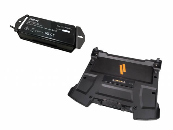 Docking Station with Power Supply for Getac’s S410 Notebook
