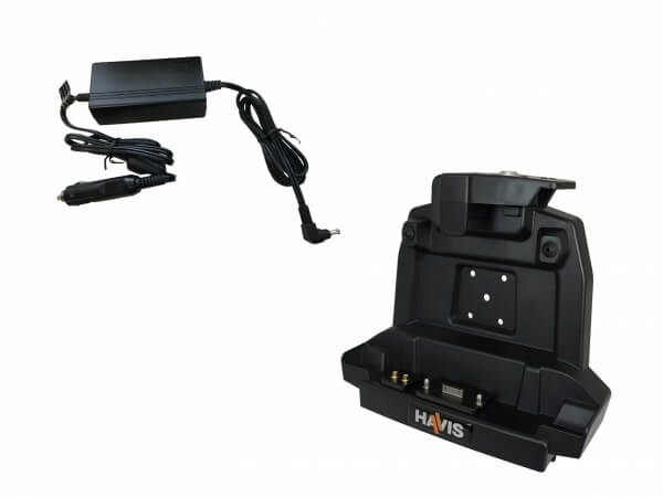 Docking Station with JAE Docking Connector, Dual Pass-Through Antenna Connections and Power Supply for Getac’s Z710 and ZX70 Rugged Tablets