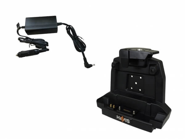 Docking Station with POGO Docking Connector, Dual Pass-Through Antenna Connections and Power Supply for Getac’s Z710 and ZX70 Rugged Tablets