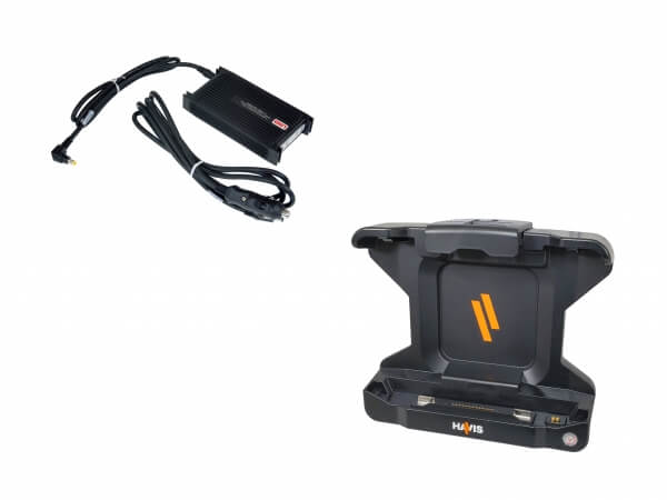 Docking Station with Dual Pass-Through Antenna Connections & Power Supply for Panasonic TOUGHBOOK A3 Tablet