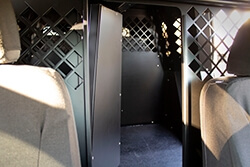 Dual Black K9 Divider with Door for 2015-2020 Chevrolet Tahoe Extended K9 Transport
