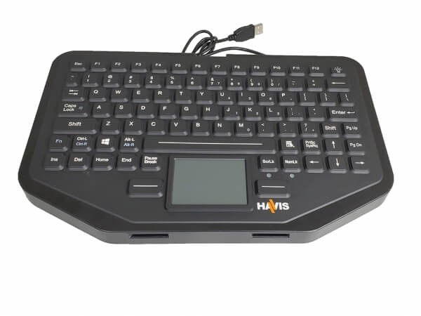 Havis Rugged Keyboard with Integrated Touchpad