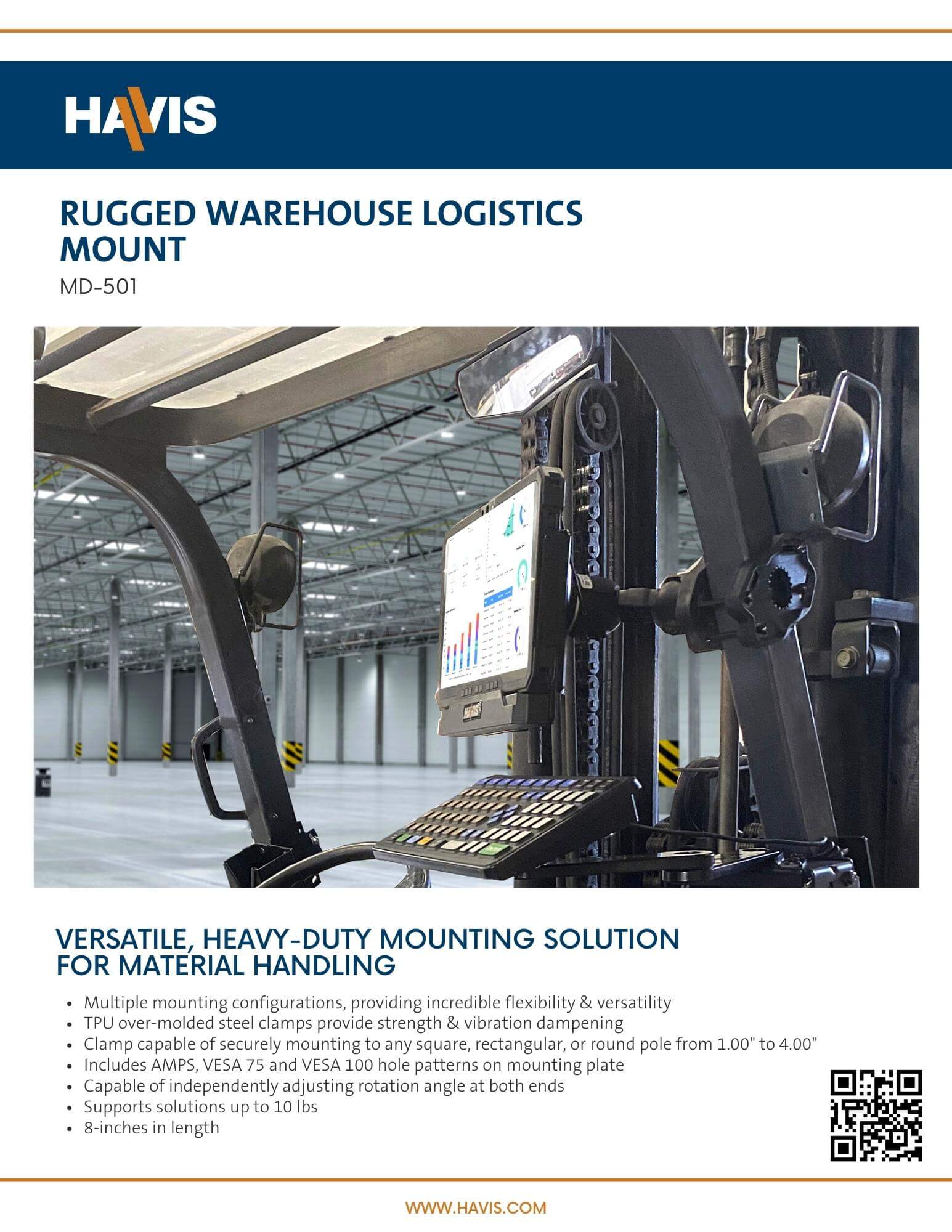 Rugged Warehouse Logistics Mount Sales Sheet