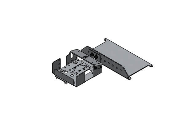 Forklift Under Seat Printer Mount for Brother RuggedJet 4200 Series Printer