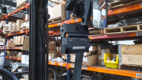 Forklift Printer Pillar Mount for Brother RuggedJet 4200 Series Printer