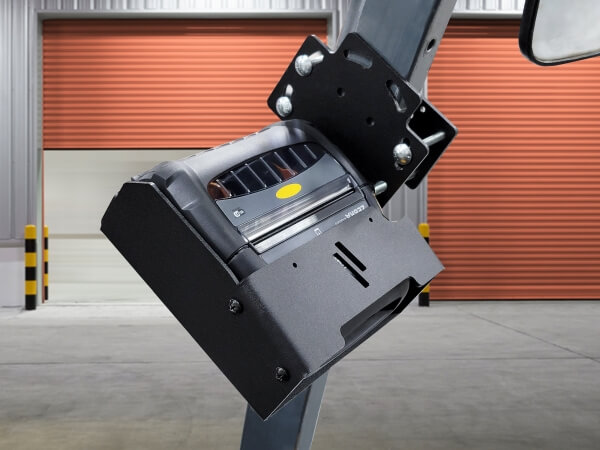 Forklift Printer Pillar Mount for Zebra ZQ520 Printer