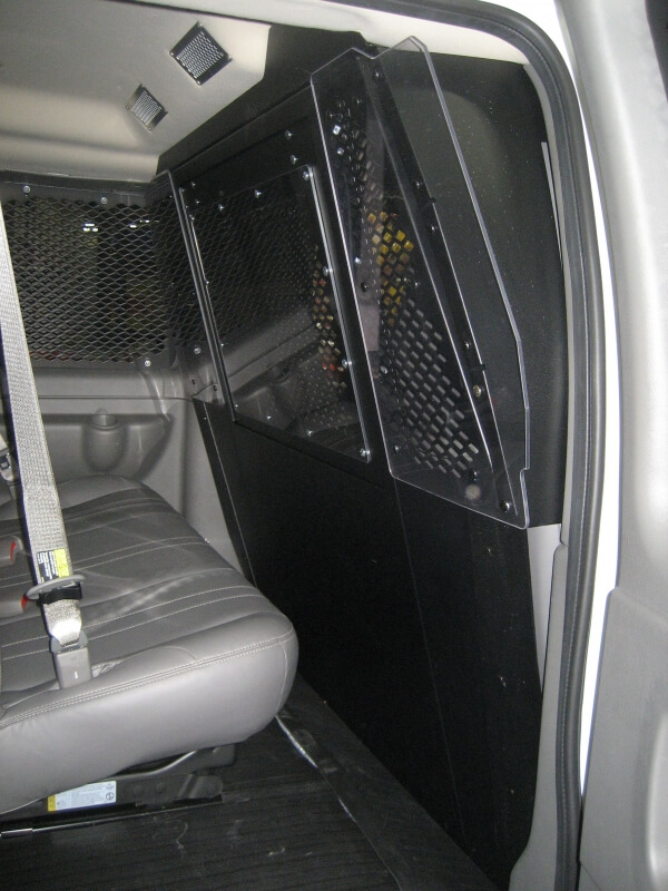 Front Partition With Emergency Exit Hatch For Chevrolet Vans With Sliding Door