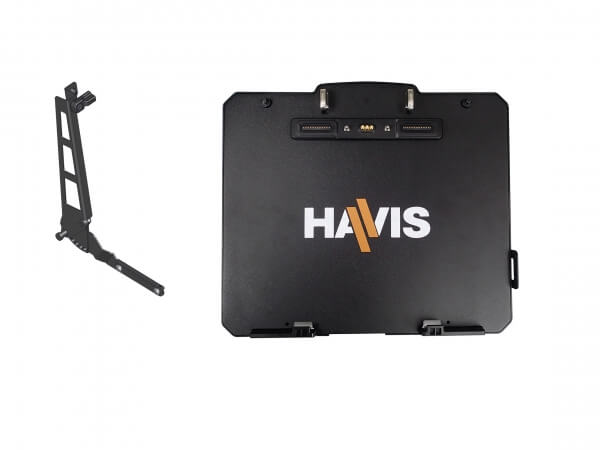 Package – Cradle (no dock) with Tri-Pass RF Antenna and DS-DA-422 (Screen Support)for Getac K120 Convertible Laptop