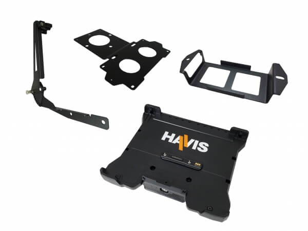 Package – Docking Station with Triple Pass-Through Antenna Connections and Screen Support, Panel Mount Bracket and Accessory Bracket for Getac B360 and B360 Pro Laptops