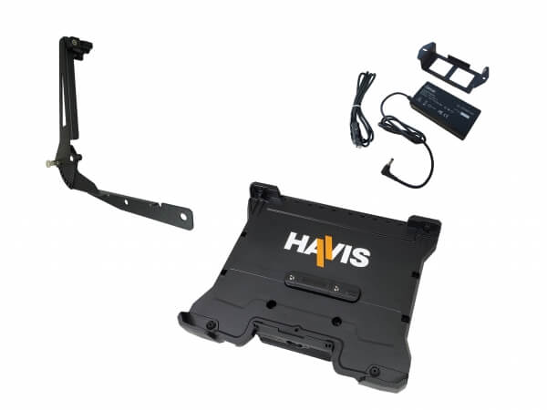 Package – Cradle For Getac B360 and B360 Pro Laptops With External Power Supply & Screen Support