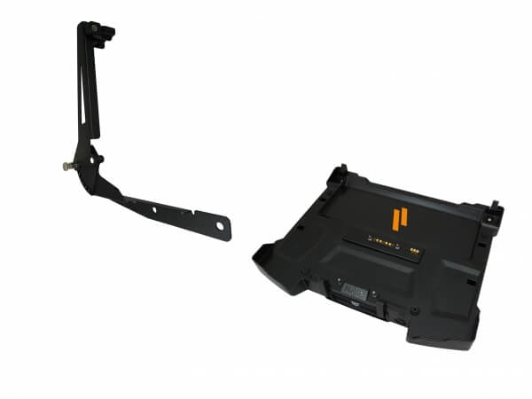 Docking Station with Triple Pass-through Antenna Connections for Getac’s S410 Notebook with Havis Screen Support