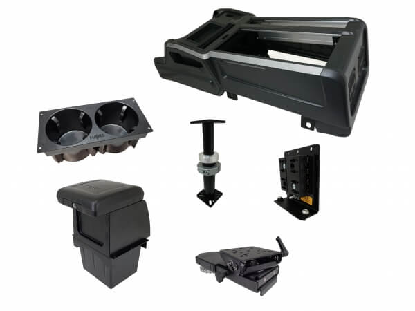 Package – Wide VSX Console with Front Printer Mount for Laptop Docking Stations for 2021-2023 Chevrolet Tahoe PPV & SSV