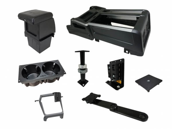 Package – Wide VSX Console with Front Printer Mount for Touch Screen Displays for 2021-2022 Chevrolet Tahoe PPV & SSV