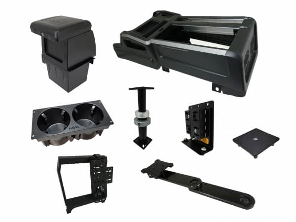 Package – Wide VSX Console with Front Printer Mount for Tablet Docking Stations for 2021-2023 Chevrolet Tahoe PPV & SSV