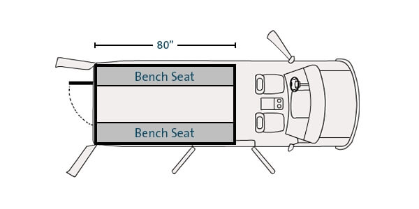 Prisoner Transport Insert For 2015-2023 Ford Transit Low Roof long length 148″ WB Cargo Van