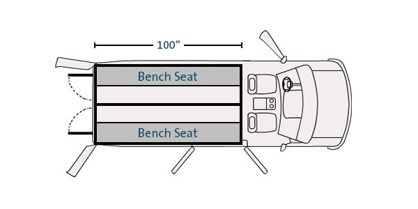 Prisoner Transport Insert For 2015-2024 Ford Transit Low Roof Standard Length 130″ WB Cargo Van