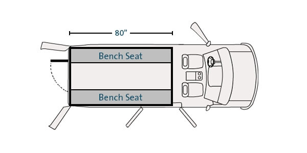 Prisoner Transport Insert For 2015-2023 Ford Transit Low Roof Standard Length 130″ WB Cargo Van