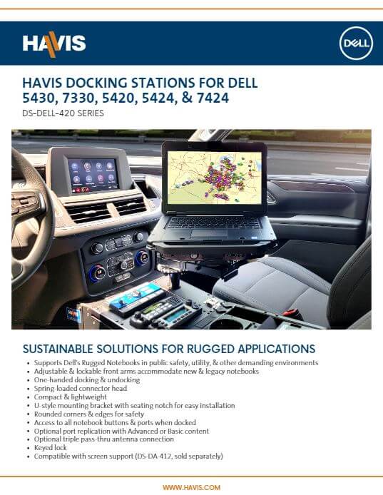 Havis Docking Stations for Dell Latitude Notebooks Sales Sheet