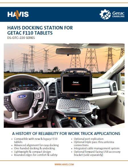 Getac F110 Tablet Docking Station – Work Truck