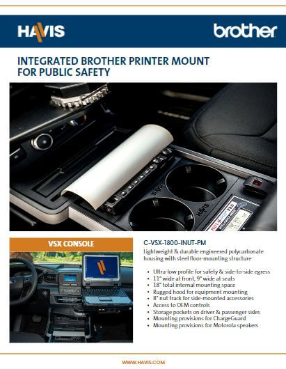 Integrated Brother Printer Mounts Sales Sheet