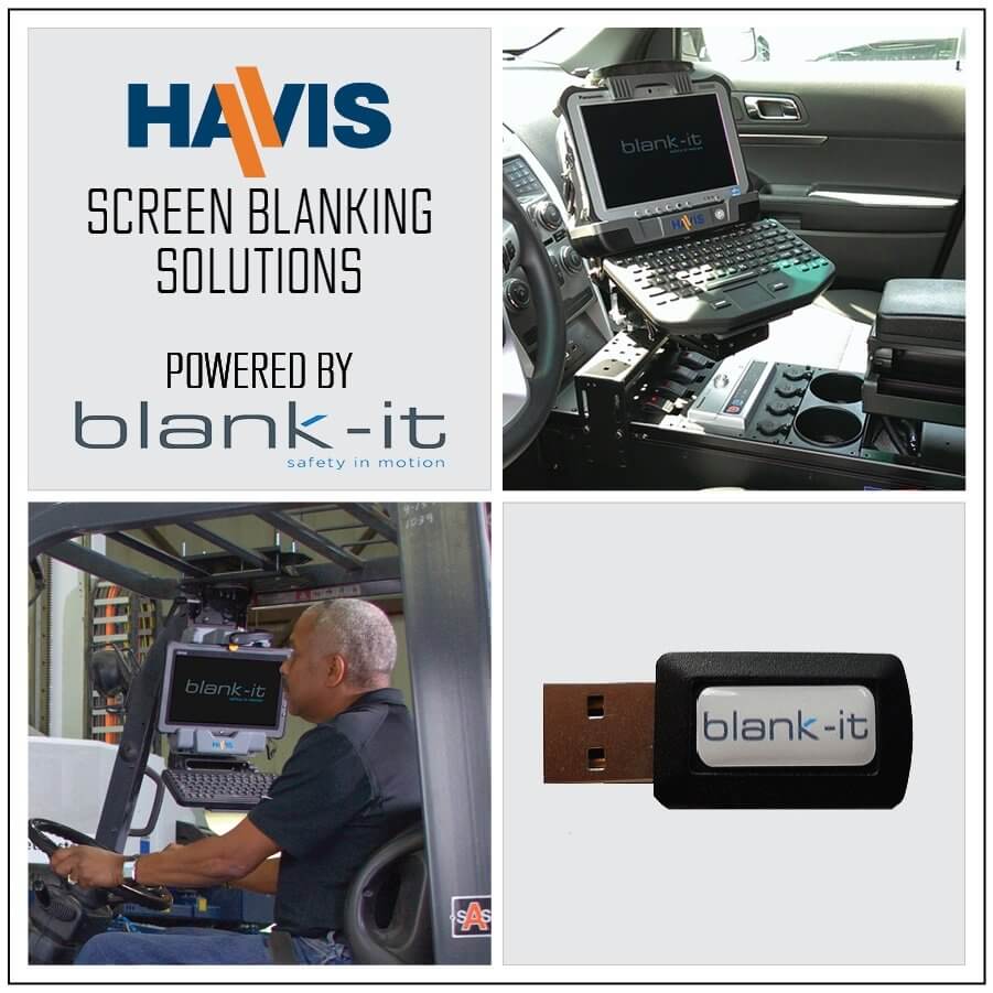 Havis Screen Blanking Reduces Driver Distraction