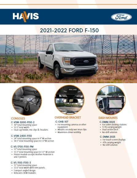 2021-2022 Ford F-150 Work Truck Teaser Sheet