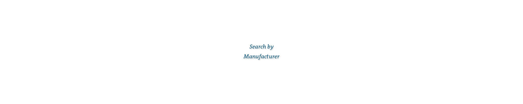Search by Manufacturer