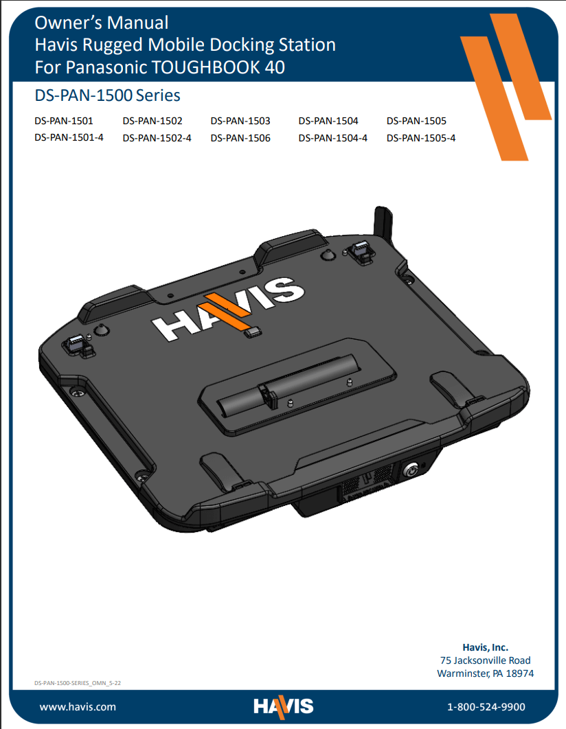 DS-PAN-1500 Owner's Manual