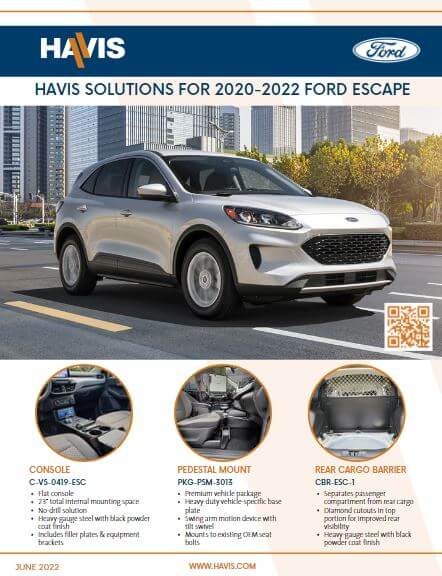 2020-2022 Ford Escape Sales Sheet