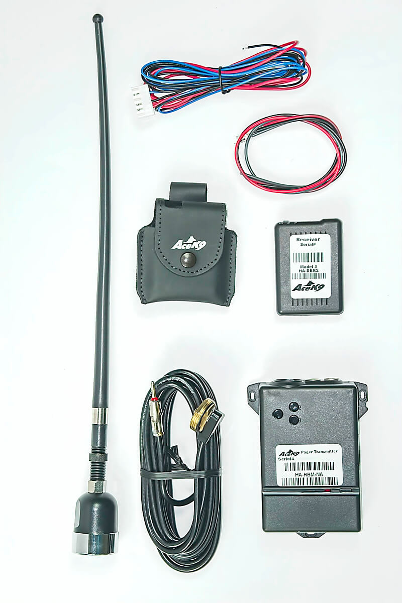 Optional Remote Pager Kit with 27Mhz Antenna System for use with K9 Heat Alarm® Pro & Hot-N-Pop® Pro Series Units sold after 2014