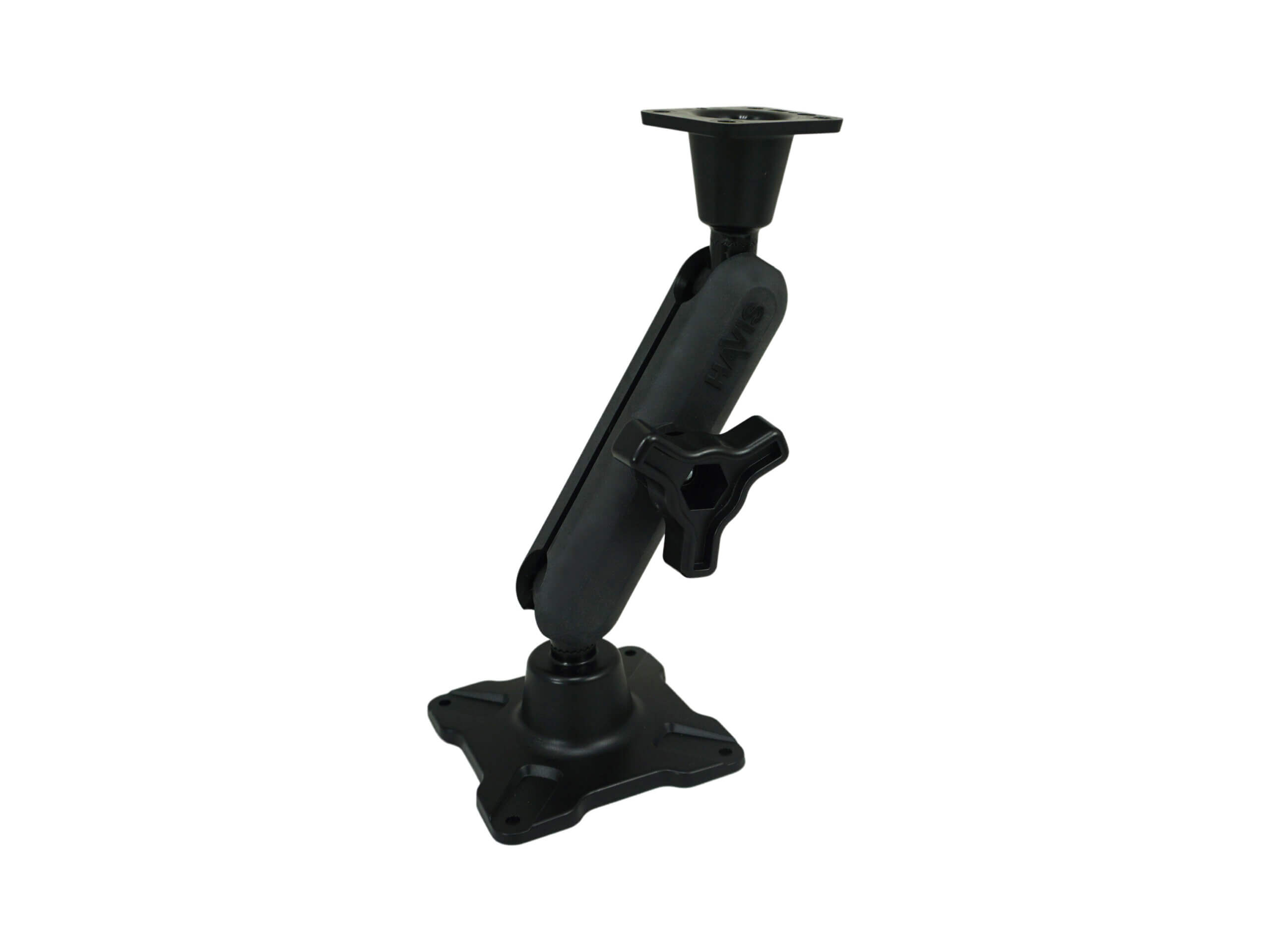 Dual Ball Mount with 1.00″ Knob-Style Long Housing, One Long AMPS Plate & One Long VESA 75 Plate