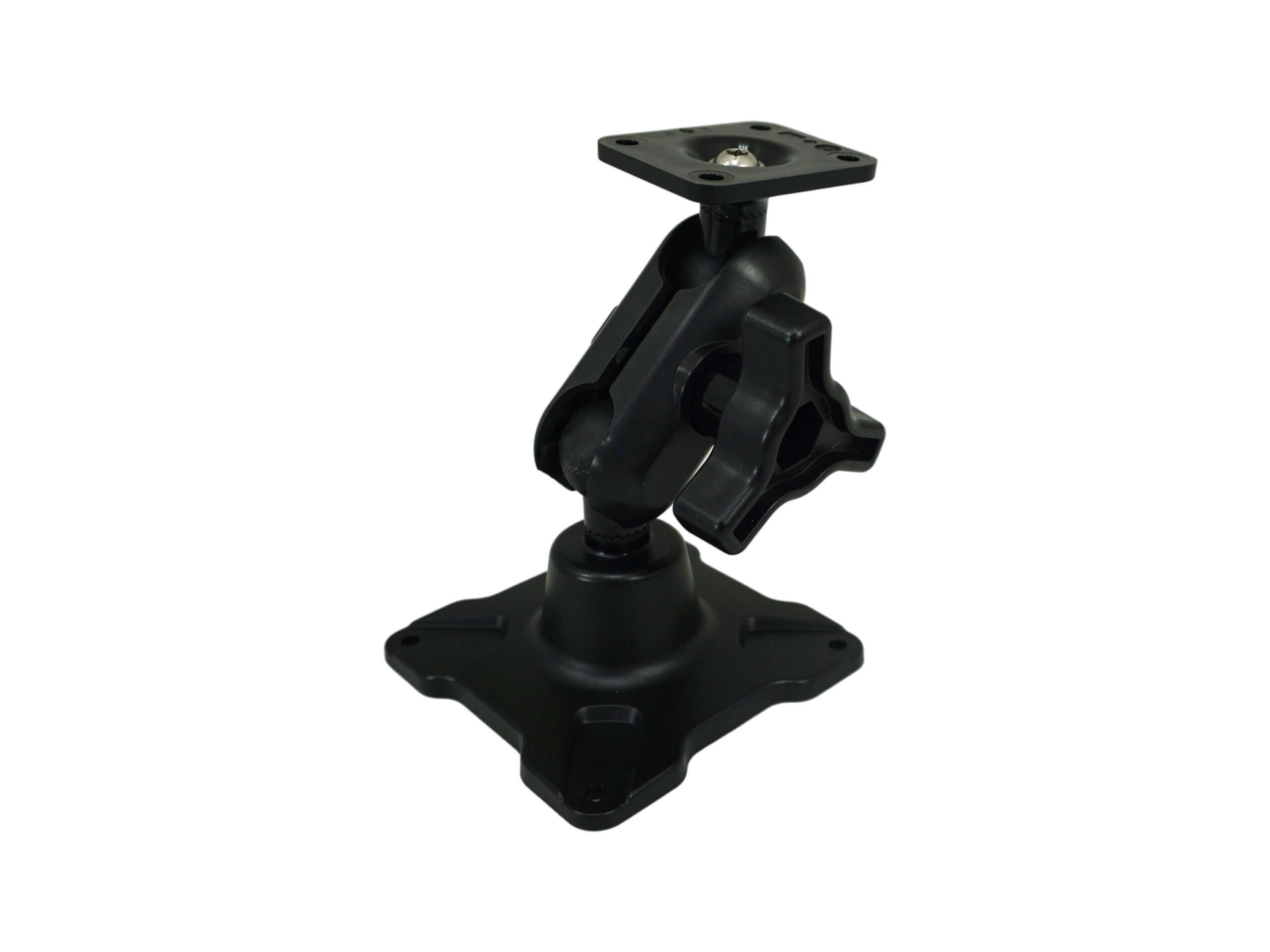 Dual Ball Mount with 1.00″ Knob-Style Standard Housing, One Standard AMPS Plate & One Long VESA 75Plate