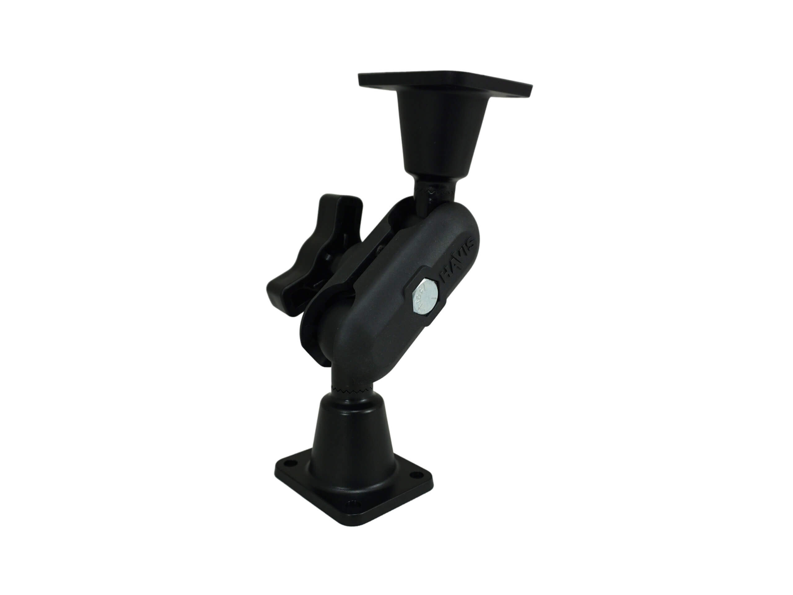 Dual Ball Mount with 1.00″ Knob-Style Standard Housing & Two Long AMPS Plates